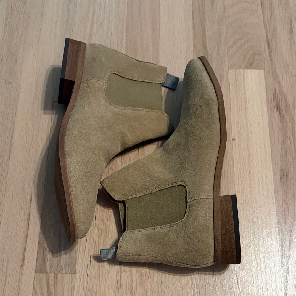 Mens Shoe The Bear Tan Suede Chelsea Boots